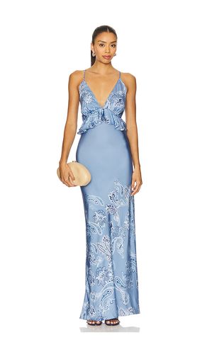 ROBE MAXI CROISÉE AU DOS ET FORME PÉPLUM en . Taille S. Also en XS, XXS - ROCOCO SAND - Modalova