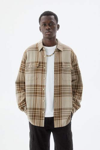 Chemise Manches Longues Carreaux - Pull&Bear - Modalova