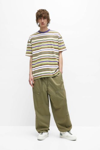 Pantalon Cargo Vert Fermetures Éclair - Pull&Bear - Modalova