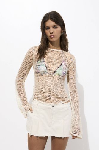 Pull En Crochet Dos Nu - Pull&Bear - Modalova