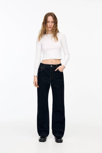 Jean Straight Floqué - Pull&Bear - Modalova