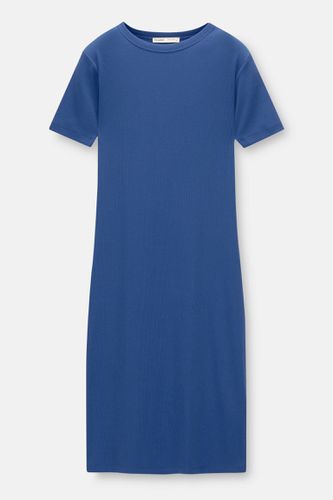 Robe Midi En Maille Côtelée - Pull&Bear - Modalova