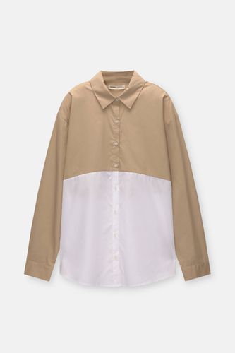 Chemise En Popeline Deux Tons - Pull&Bear - Modalova