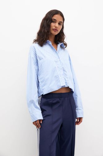 Chemise Boxy À Rayures En Popeline - Pull&Bear - Modalova