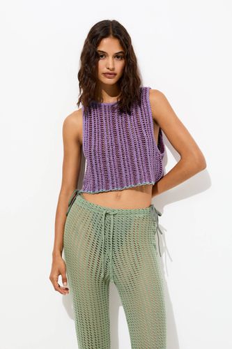Top En Crochet Violet - Pull&Bear - Modalova