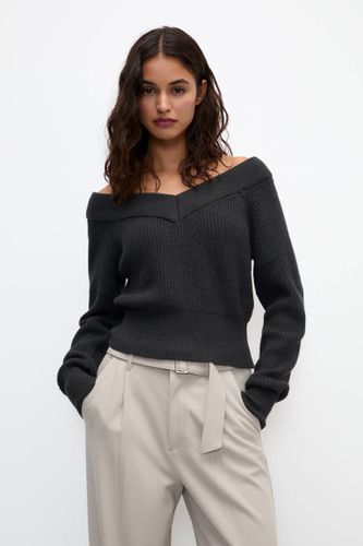 Pull Cropped Bardot - Pull&Bear - Modalova