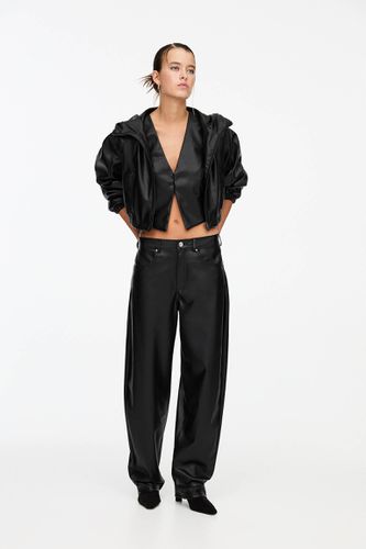 Pantalon Balloon En Similicuir - Pull&Bear - Modalova