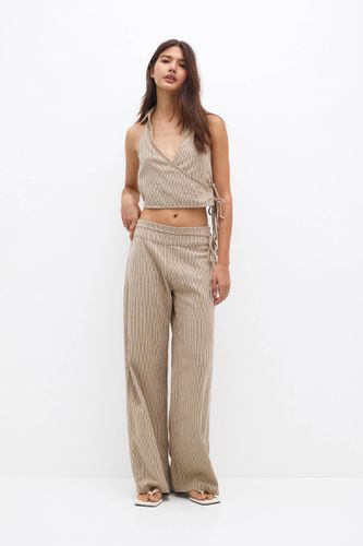 Pantalon Rustique À Rayures - Pull&Bear - Modalova