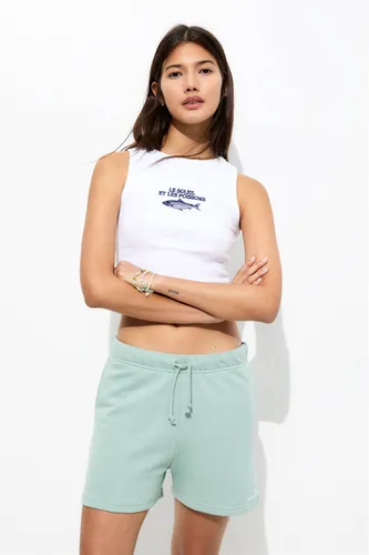 Short De Survêtement Brodé - Pull&Bear - Modalova