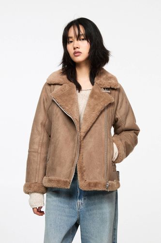 Blouson Long Double Face - Pull&Bear - Modalova