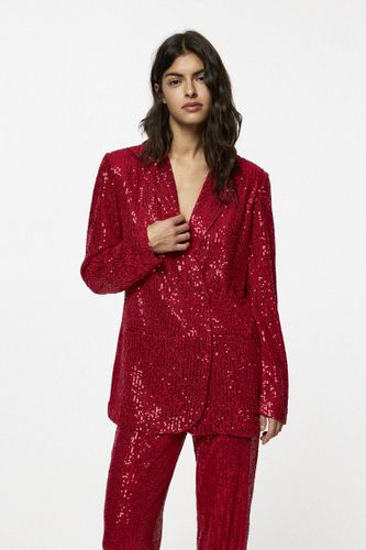 Blazer Paillettes - Pull&Bear - Modalova