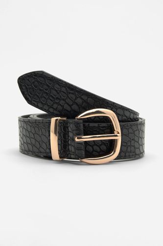 Ceinture Similicuir Crocodile - Pull&Bear - Modalova