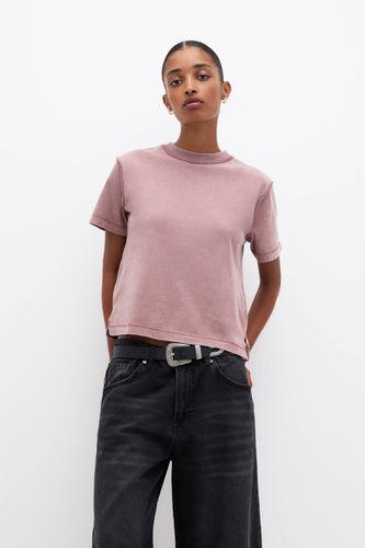 T-Shirt Délavé Oversize - Pull&Bear - Modalova