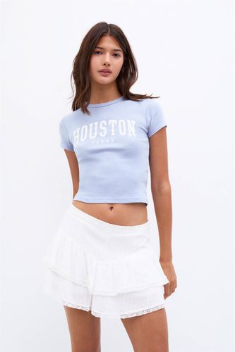 T-Shirt Houston Manches Courtes - Pull&Bear - Modalova