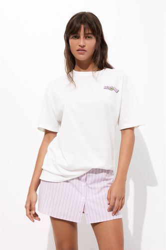 T-Shirt Imprimé Manches Courtes - Pull&Bear - Modalova