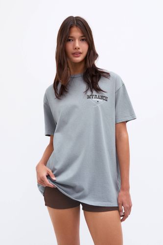 T-Shirt Imprimé Cowboy Cœur - Pull&Bear - Modalova