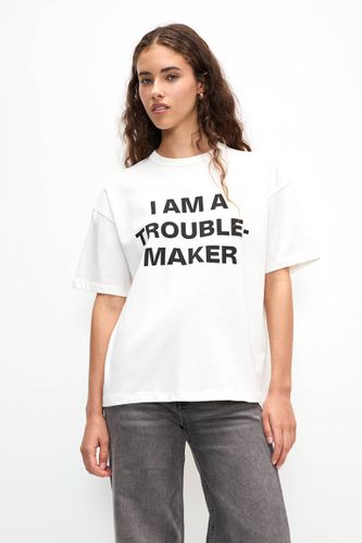 T-Shirt Trouble Maker - Pull&Bear - Modalova