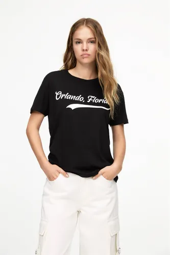 T-Shirt Noir Orlando - Pull&Bear - Modalova