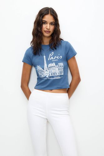 T-Shirt Manches Courtes Villes - Pull&Bear - Modalova
