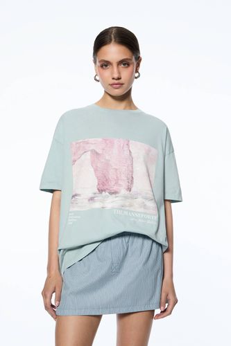 T-Shirt Manches Courtes Monet - Pull&Bear - Modalova