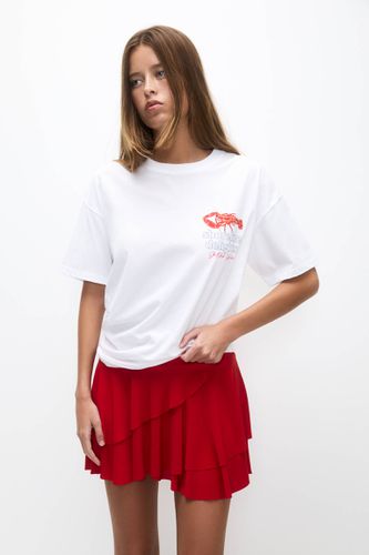 T-Shirt Imprimé Langouste - Pull&Bear - Modalova