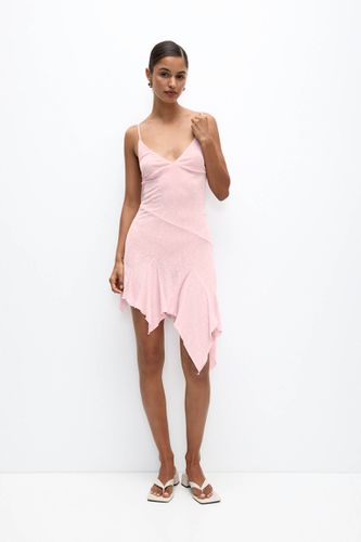 Robe Cropped Asymétrique À Volants - Pull&Bear - Modalova