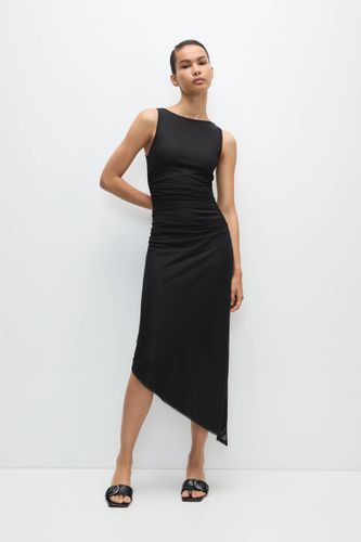 Robe Midi Asymétrique En Tulle - Pull&Bear - Modalova