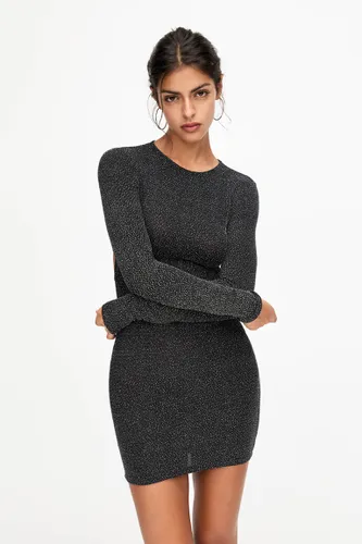 Robe Cropped Brillante Découpée - Pull&Bear - Modalova