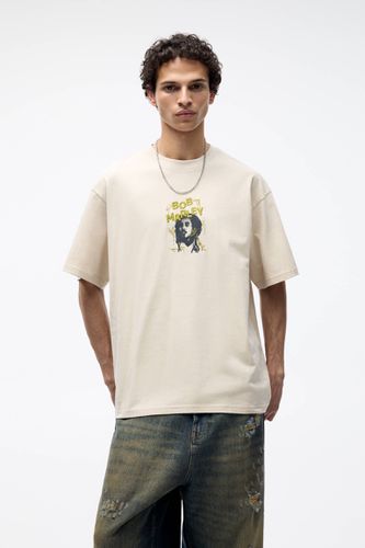 T-Shirt Bob Marley Avec Broderie - Pull&Bear - Modalova
