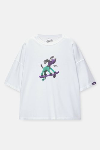 T-Shirt Imprimé Chien - Pull&Bear - Modalova