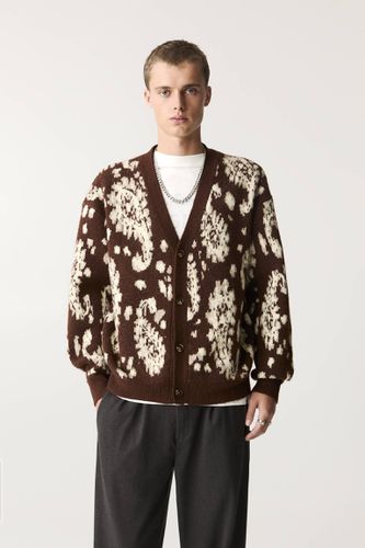 Cardigan Jacquard Motif Cachemire - Pull&Bear - Modalova