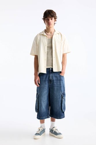 Short Denim Super Baggy - Pull&Bear - Modalova