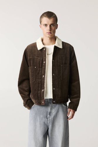 Veste Velours Côtelé Mouton Synthétique - Pull&Bear - Modalova