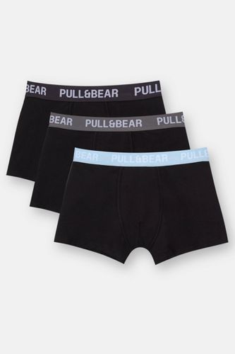 Lot De 3 Boxers À Taille Bleu Clair - Pull&Bear - Modalova