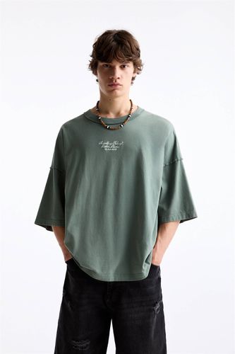 T-Shirt À Imprimé Aigle - Pull&Bear - Modalova