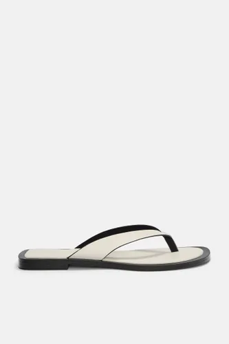 Sandales Plates Cuir - Pull&Bear - Modalova