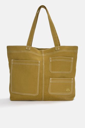 Sac Cabas En Toile Avec Coutures - Pull&Bear - Modalova