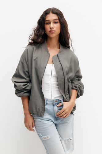 Bomber Fluide Lin - Pull&Bear - Modalova