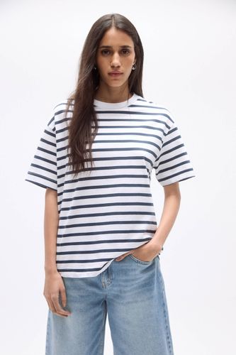 T-Shirt Oversize Basique Manches Courtes - Pull&Bear - Modalova