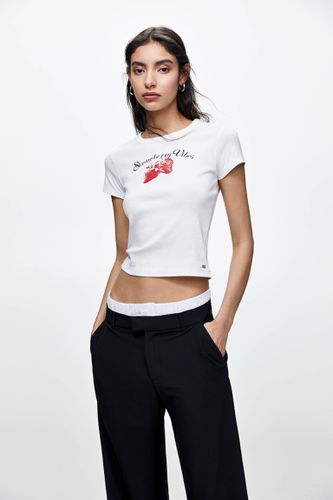 T-Shirt Manches Courtes Fraises - Pull&Bear - Modalova