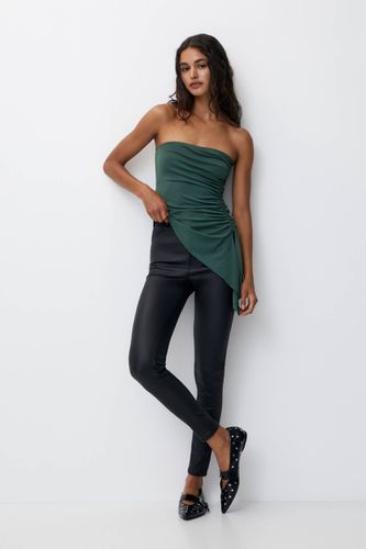 Pantalon Skinny Taille Haute Finition Enduite - Pull&Bear - Modalova