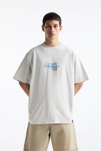 T-Shirt Imprimé En Teinture En Plongée - Pull&Bear - Modalova