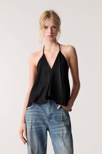 Top À Revers Satinés - Pull&Bear - Modalova