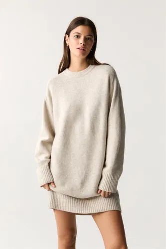 Robe Maille Manches Longues - Pull&Bear - Modalova