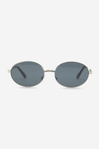 Lunettes De Soleil Ovales À Monture Métallique - Pull&Bear - Modalova