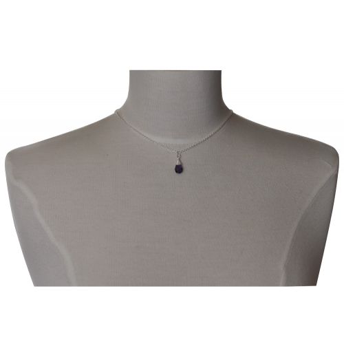 Collier Argent Une Goutte d'Onyx - LES POULETTES BIJOUX - Modalova