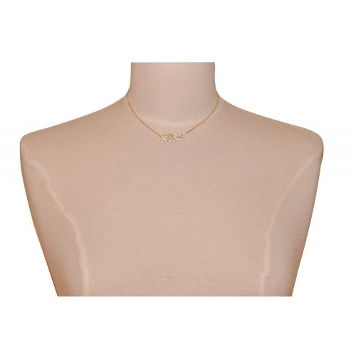Collier Plaqué Aile d'Ange et Strass - LES POULETTES BIJOUX - Modalova