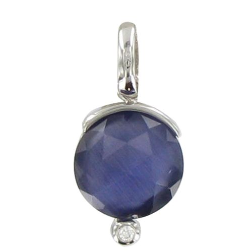 V Pendentif Joyau Oeil de Chat et Strass - LES POULETTES BIJOUX - Modalova