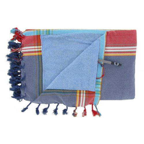 BIJOUX - Kikoy Serviette Plage Coton Couleur - LES POULETTES - Modalova