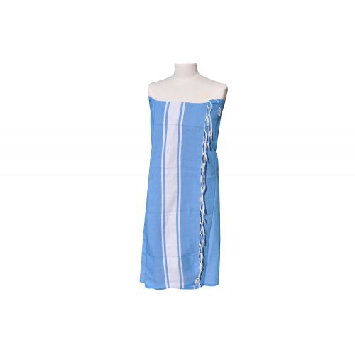 BIJOUX - Fouta Drap Plage et Hammam Coton Couleur Dur - LES POULETTES - Modalova